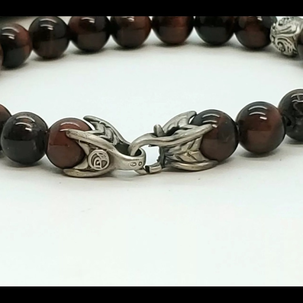 🌼DAVID YURMAN Silver Tiger Eyes Spiritual Beads